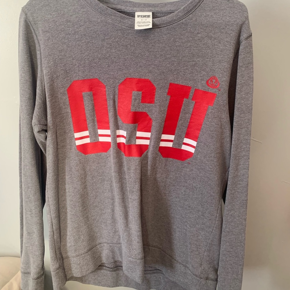 Victoria Secret Pink Ohio State crewneck size small. Selling for $10.